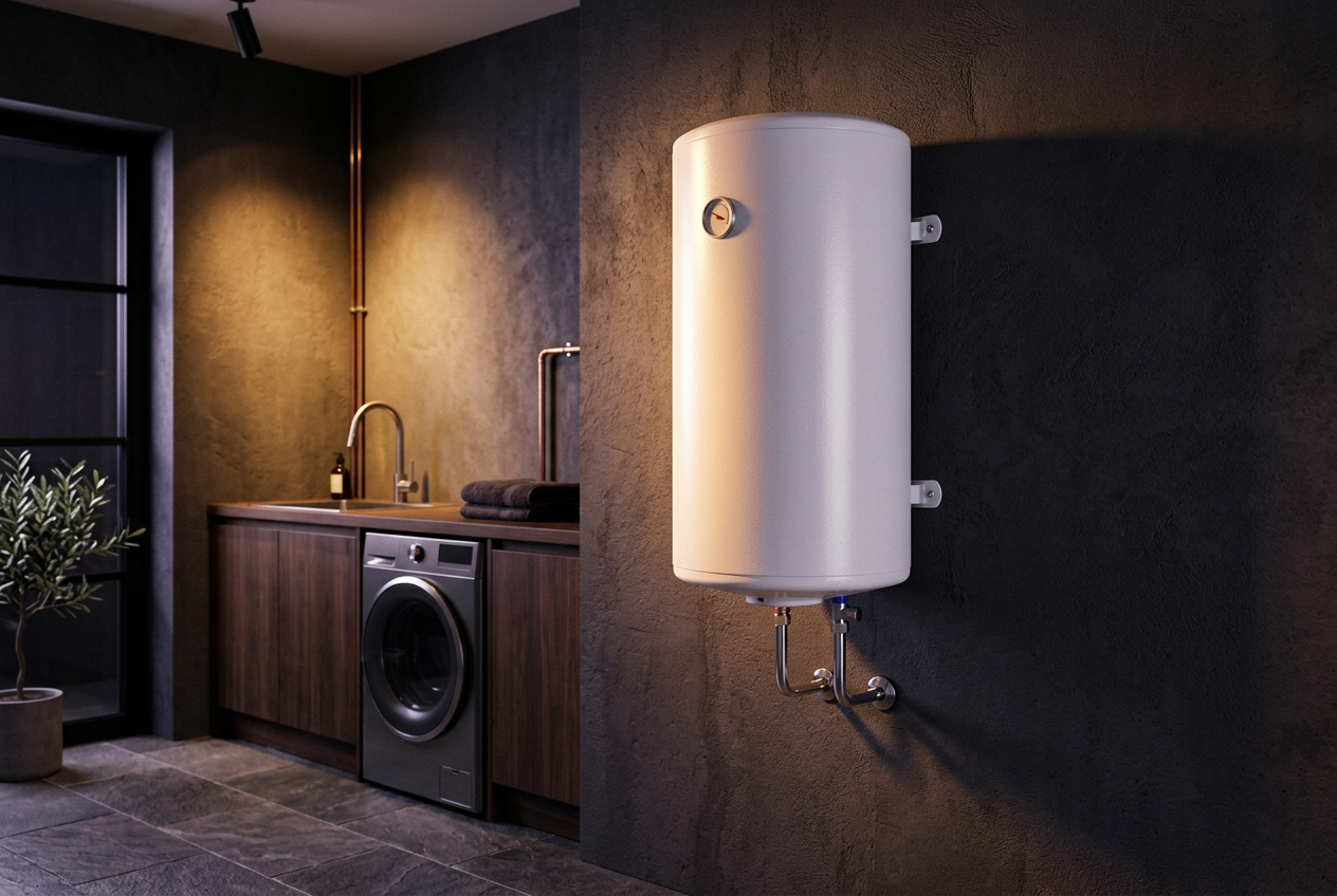 Water heater installed in a modern home